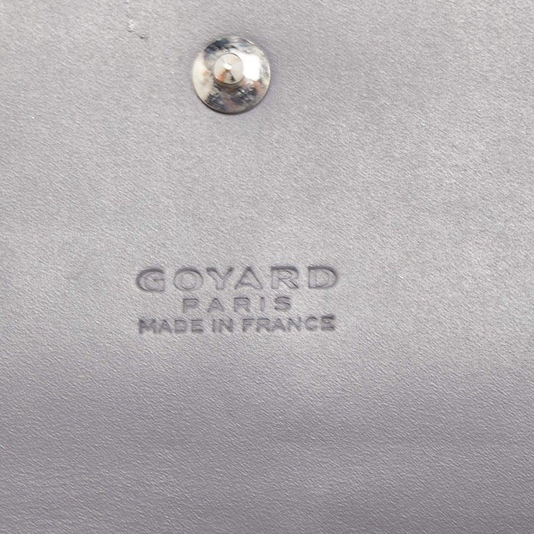 Goyard Grey Goyardine Coated Canvas Varenne Continental Wallet Goyard