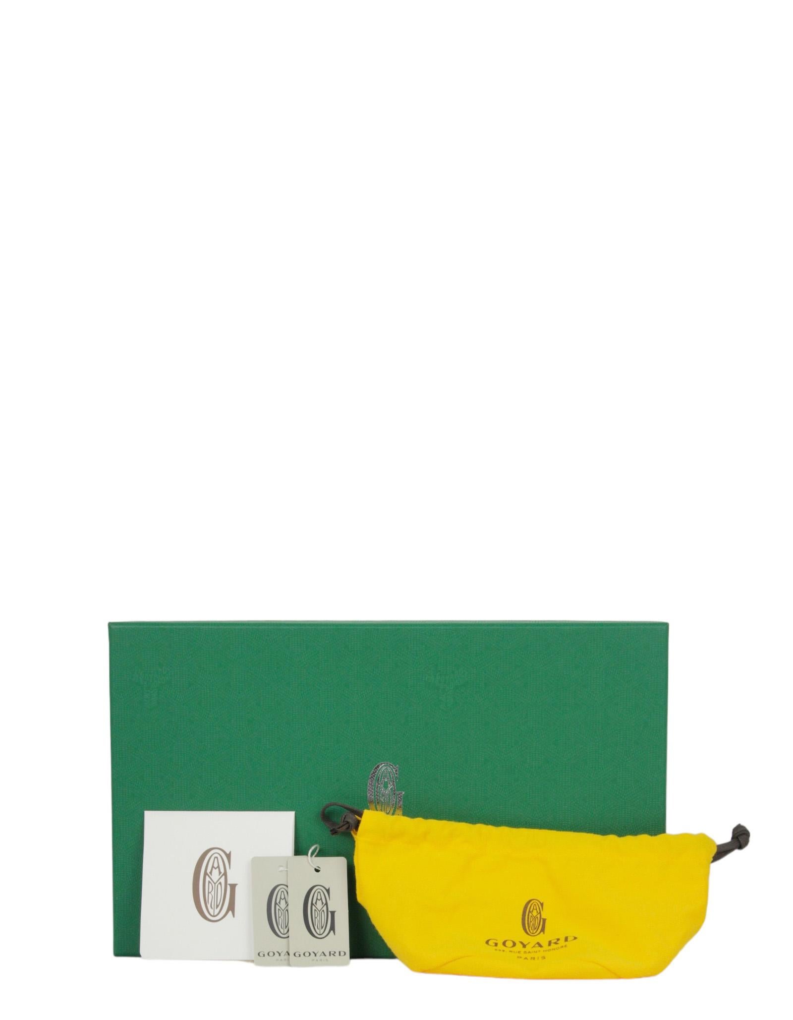 Goyard Grey Goyardine Monte Carlo Bois Clutch Bag w/ Strap 3