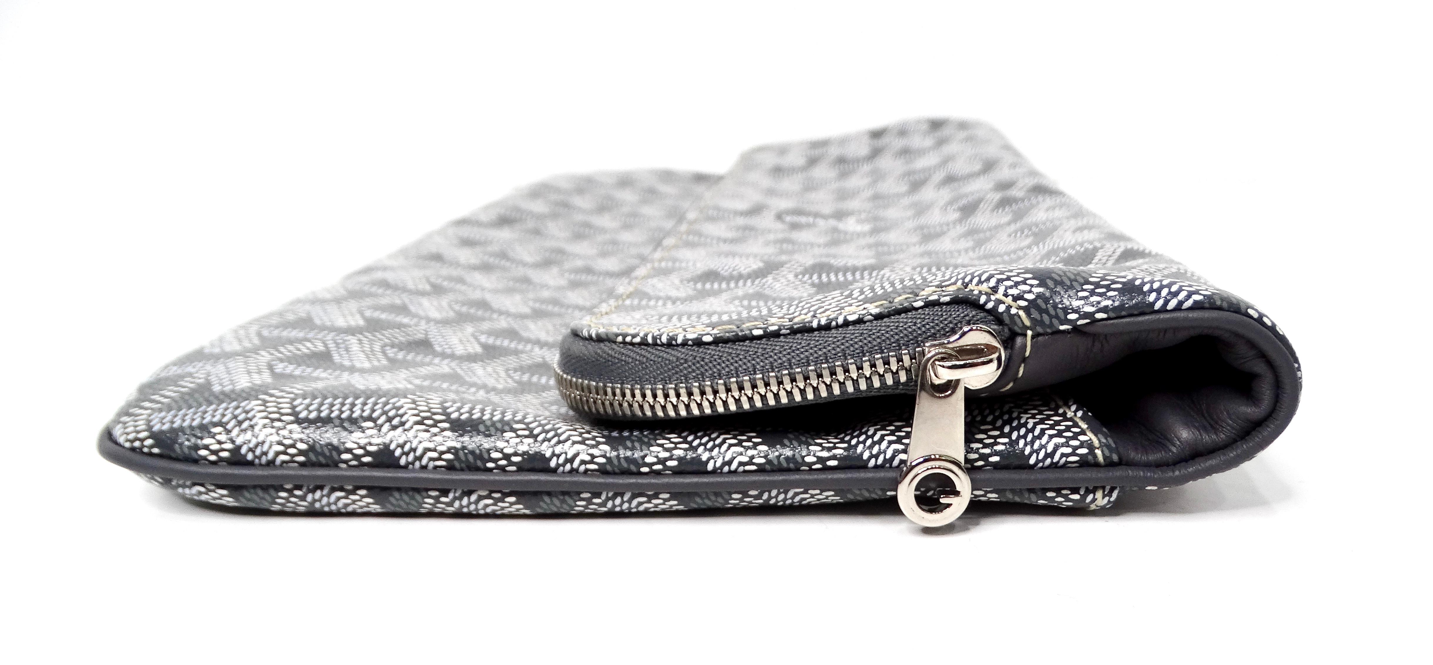 Goyard Grau Goyardine Sainte Marie Faltbare Clutch Tasche für Damen oder Herren im Angebot