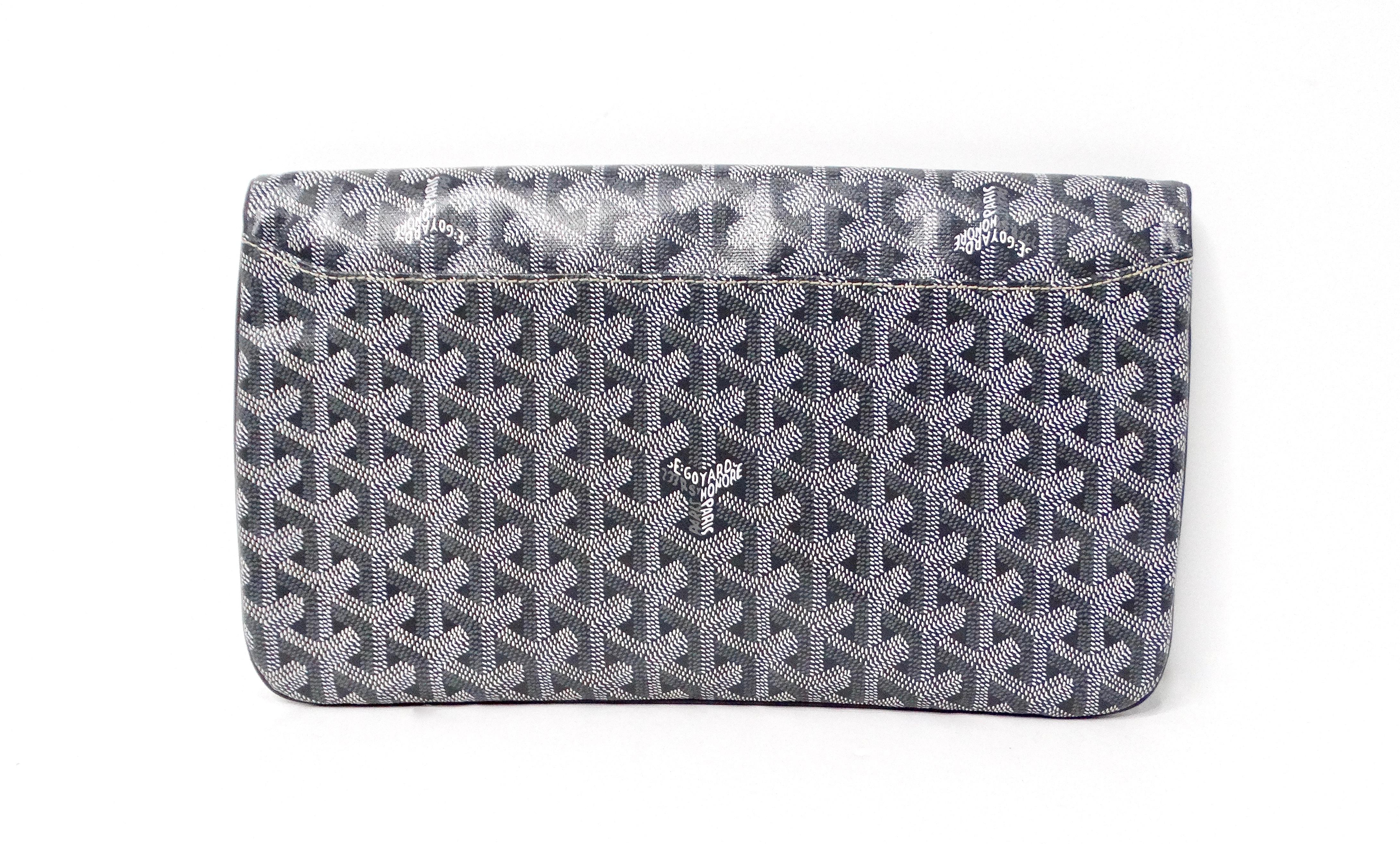 Goyard Grau Goyardine Sainte Marie Faltbare Clutch Tasche im Angebot 1