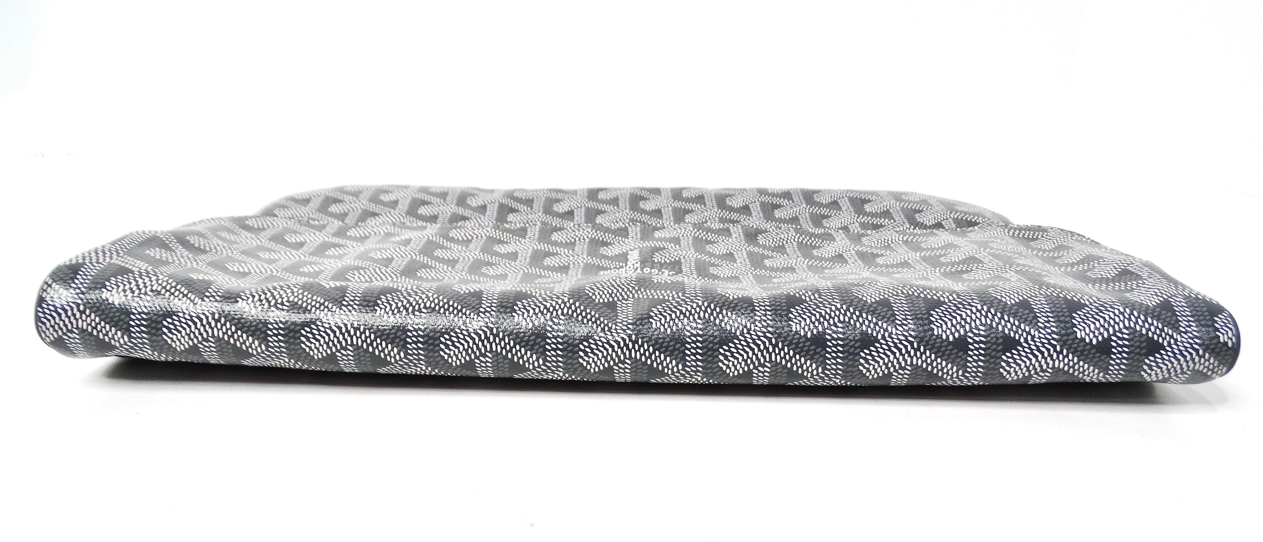 Goyard Grau Goyardine Sainte Marie Faltbare Clutch Tasche im Angebot 4