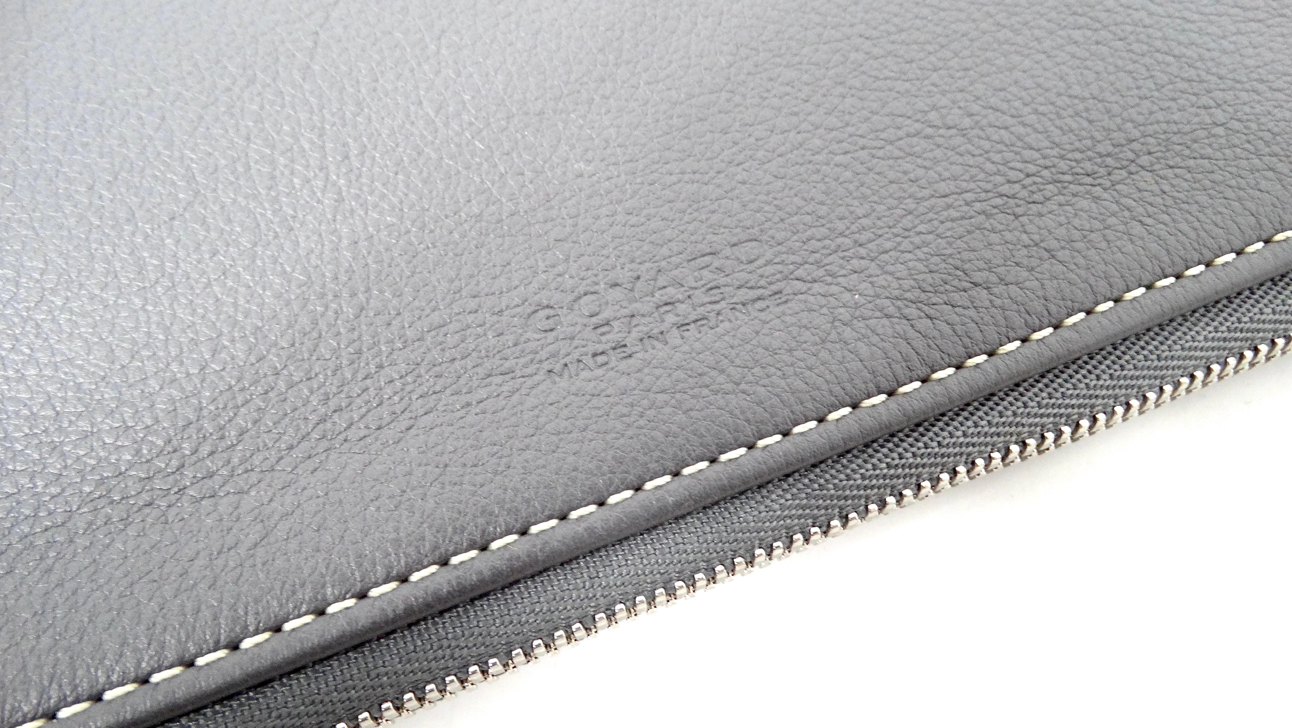 Goyard Grau Goyardine Sainte Marie Faltbare Clutch Tasche im Angebot 5
