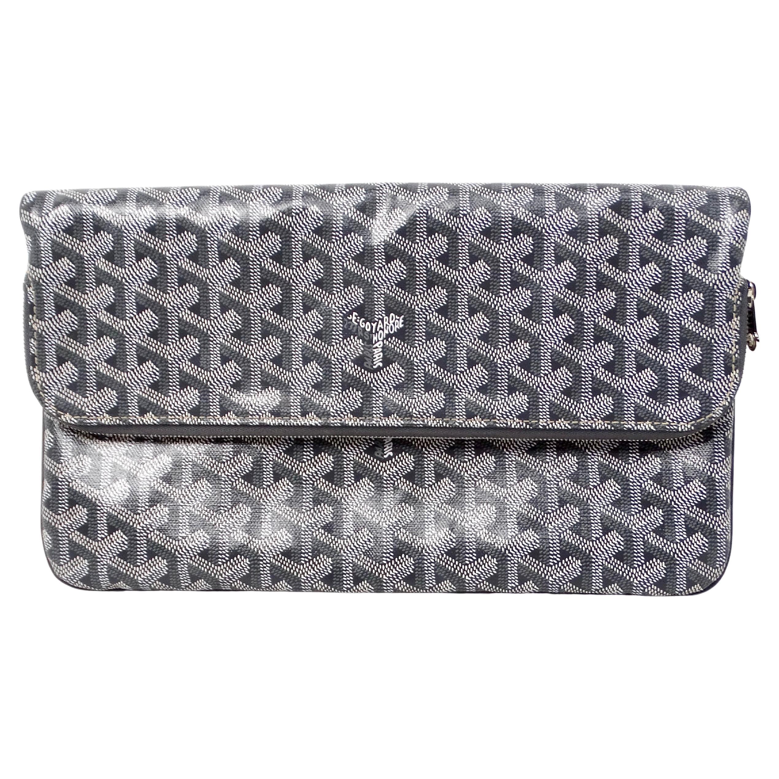 Goyard Grau Goyardine Sainte Marie Faltbare Clutch Tasche im Angebot