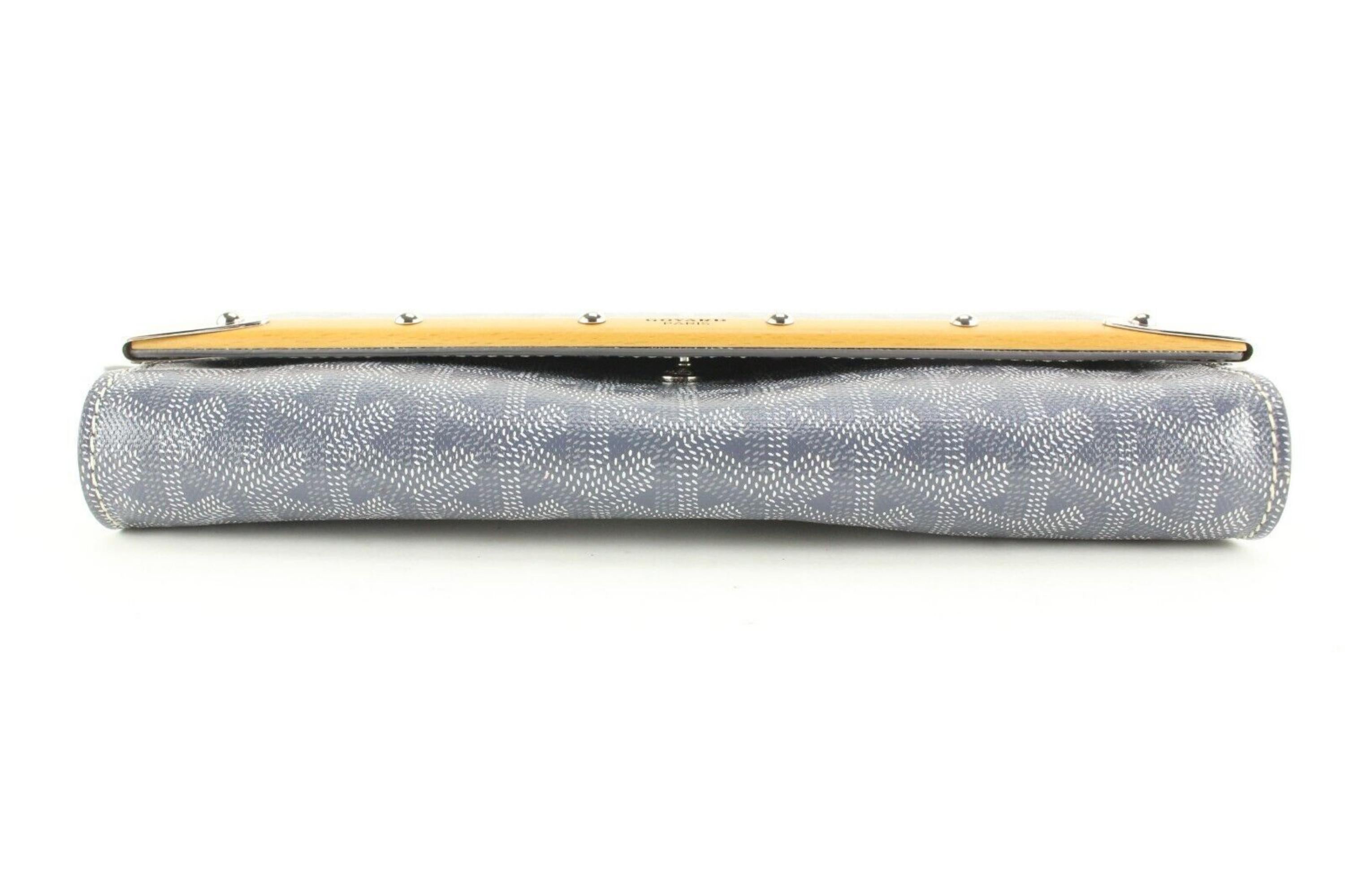 Goyard Grey Monte Carlo Crossbody Clutch with Strap 1GY0215 1