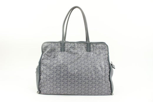 Goyard Grey Sac Hardy PM Dog Carrier Pet Bag with Pouch 13gy222s For Sale  at 1stDibs