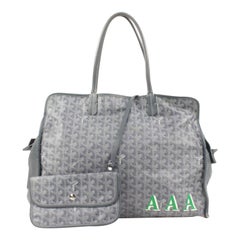 Goyard Grey Sac Hardy PM Dog Carrier Pet Bag with Pouch 13gy222s
