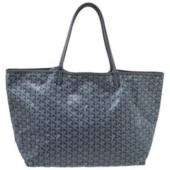 Goyard Grey/White Goyardine Coated Canvas St. Louis GM Tote