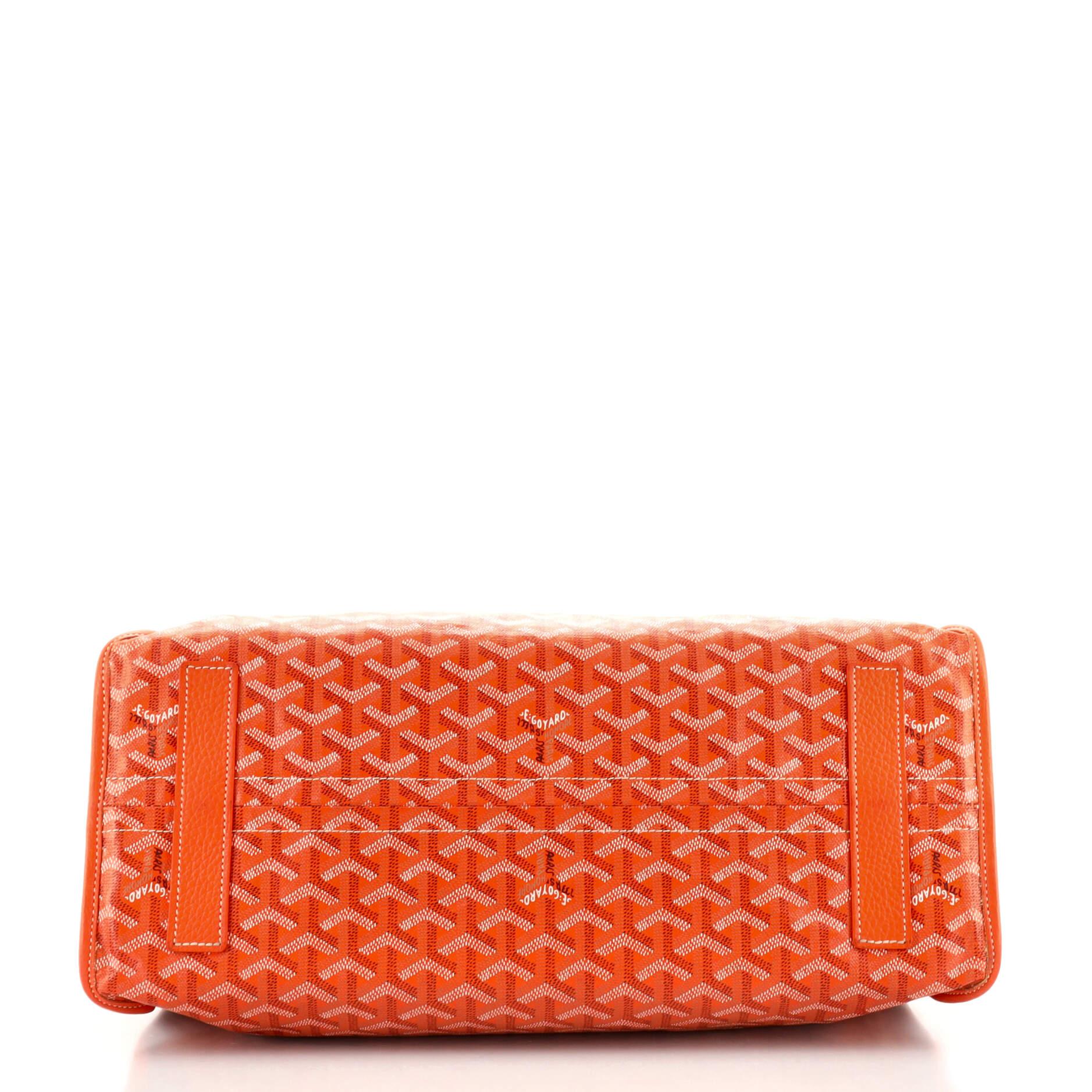 Orange Goyard Hardy Pet Carrier Coated Canvas PM
