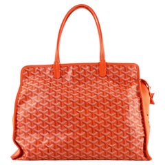 Goyard Brown/Cognac Coated Canvas Hardy Tote PM Goyard