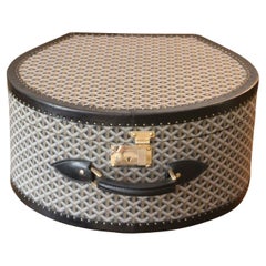 Vintage Goyard Hat Trunk 52 cm, Goyard Steamer Trunk, Goyard Trunk