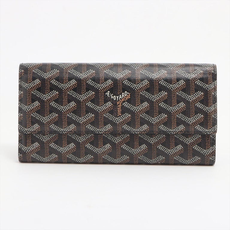 Brown goyard wallet hot sale