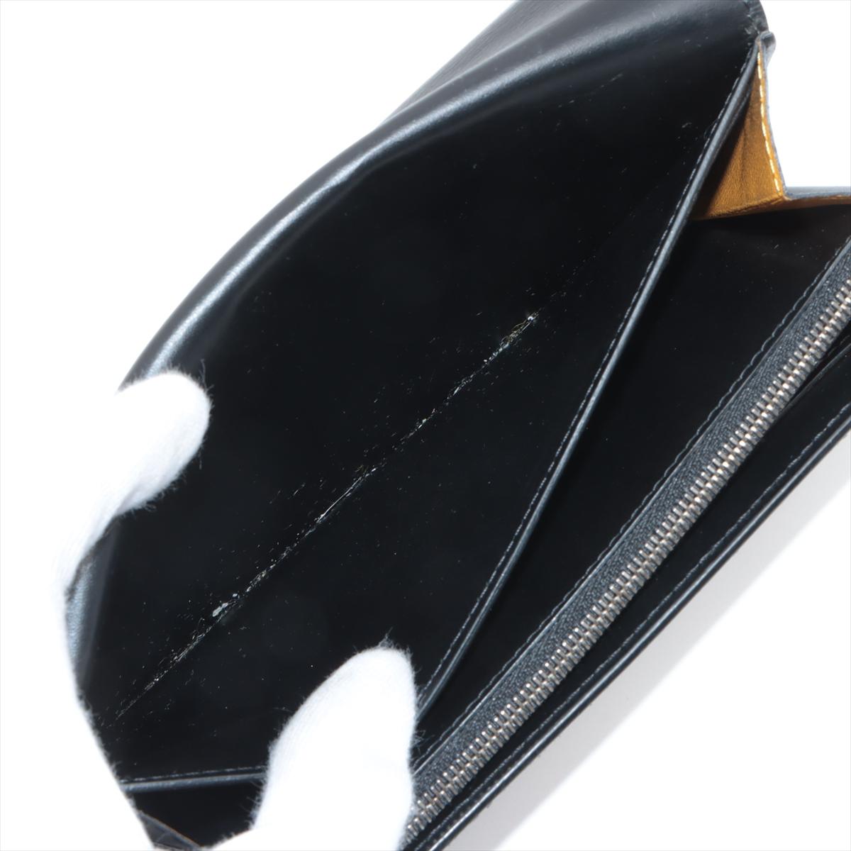 Goyard Herringbone Long Wallet Black × Brown For Sale 2