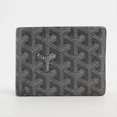 Goyard Herringbone Victoire Compact Wallet Light Grey