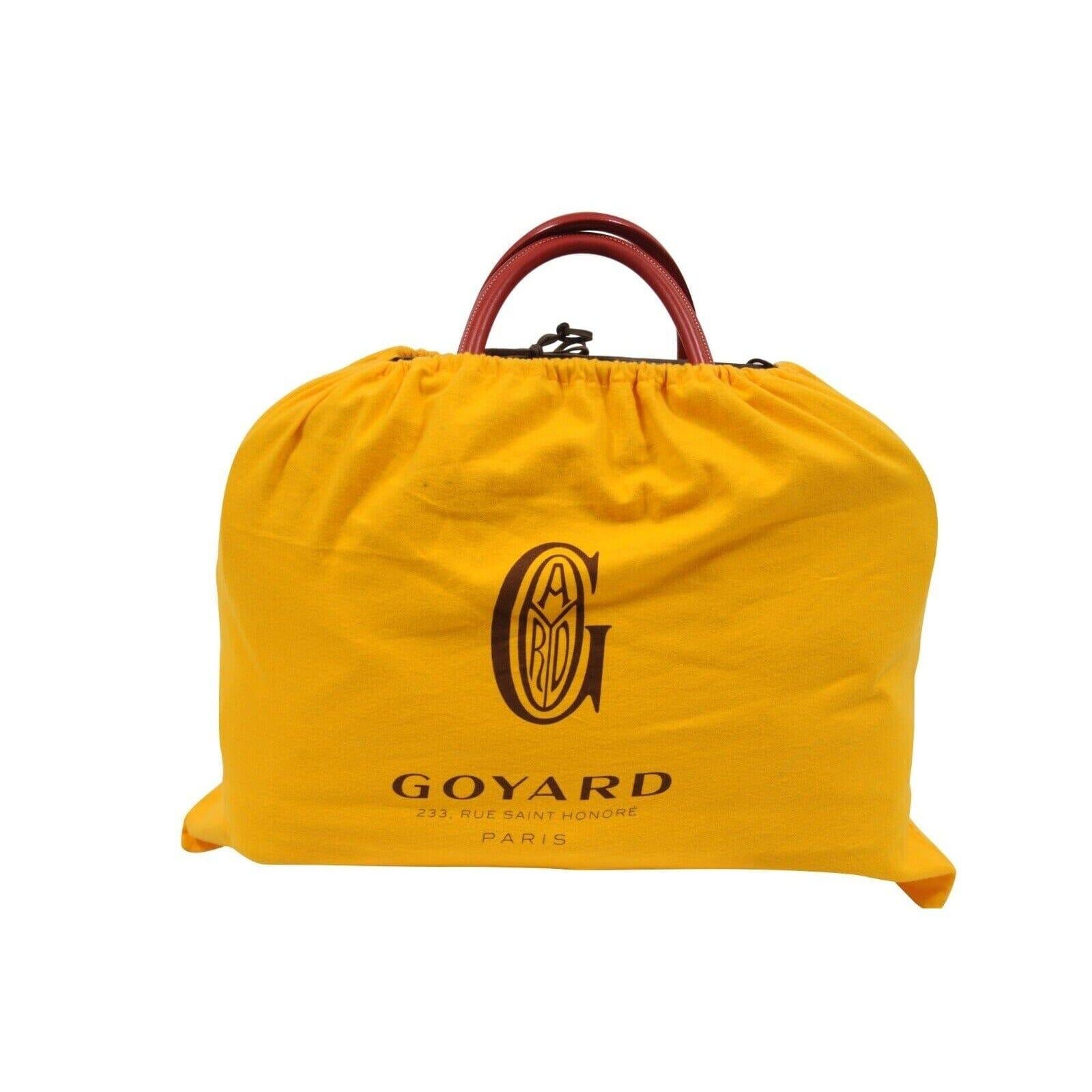 Goyard Hotel Du Parc Duffle Bag Rojo Extensible Travel Carry On Luggage Boeing en venta 11