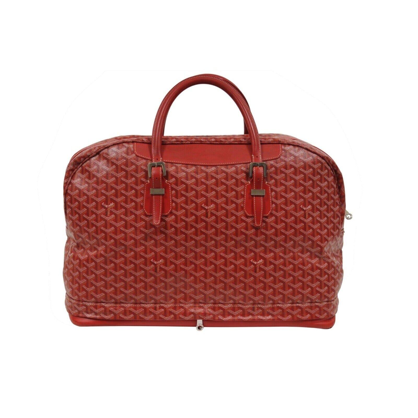 Goyard Hotel Du Parc Duffle Bag Rojo Extensible Travel Carry On Luggage Boeing en venta 1