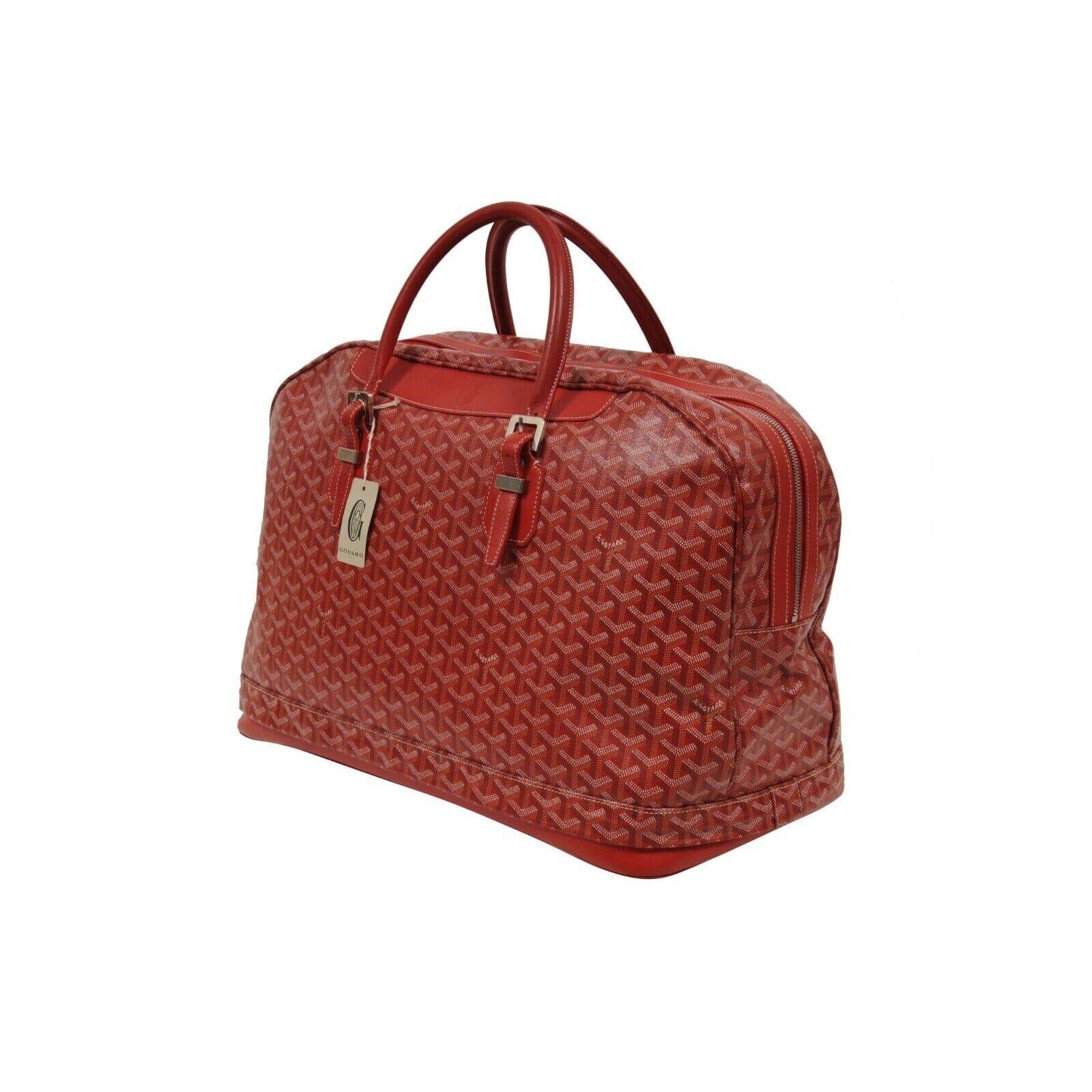 Goyard Hotel Du Parc Duffle Bag Rojo Extensible Travel Carry On Luggage Boeing en venta 3