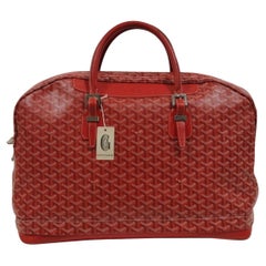 Goyard Hotel Du Parc Duffle Bag Rojo Extensible Travel Carry On Luggage Boeing