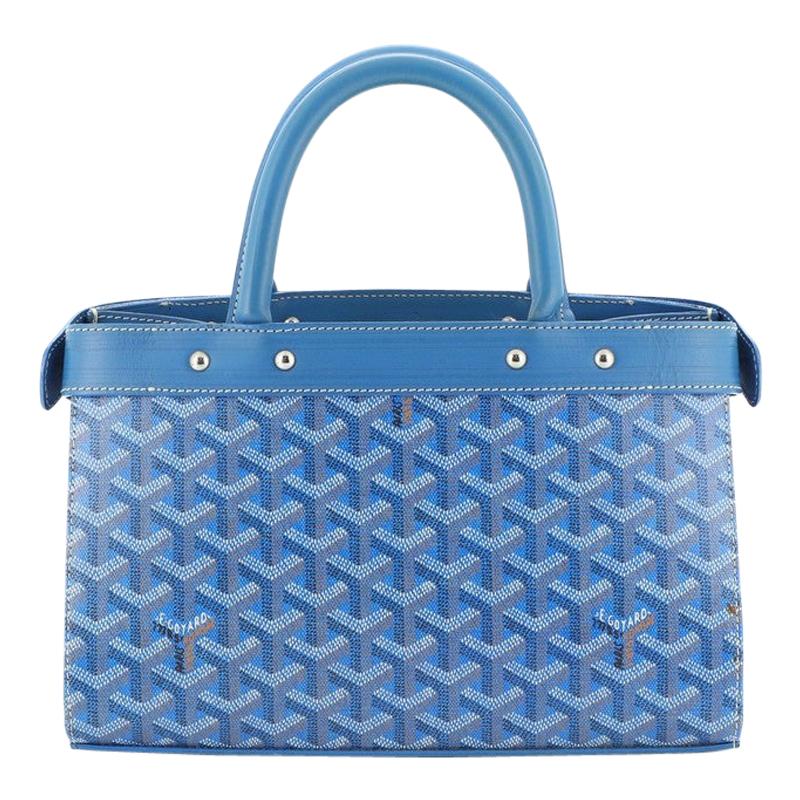 Goyard Bellechasse Biaude Navy Blue PM Tote Bag For Sale at 1stDibs