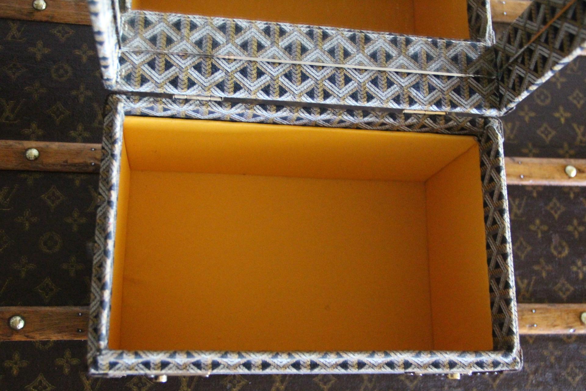 Étui à bijoux Goyard, malle Goyard, étui à trains Goyard, étui à beauté Goyard en vente 7