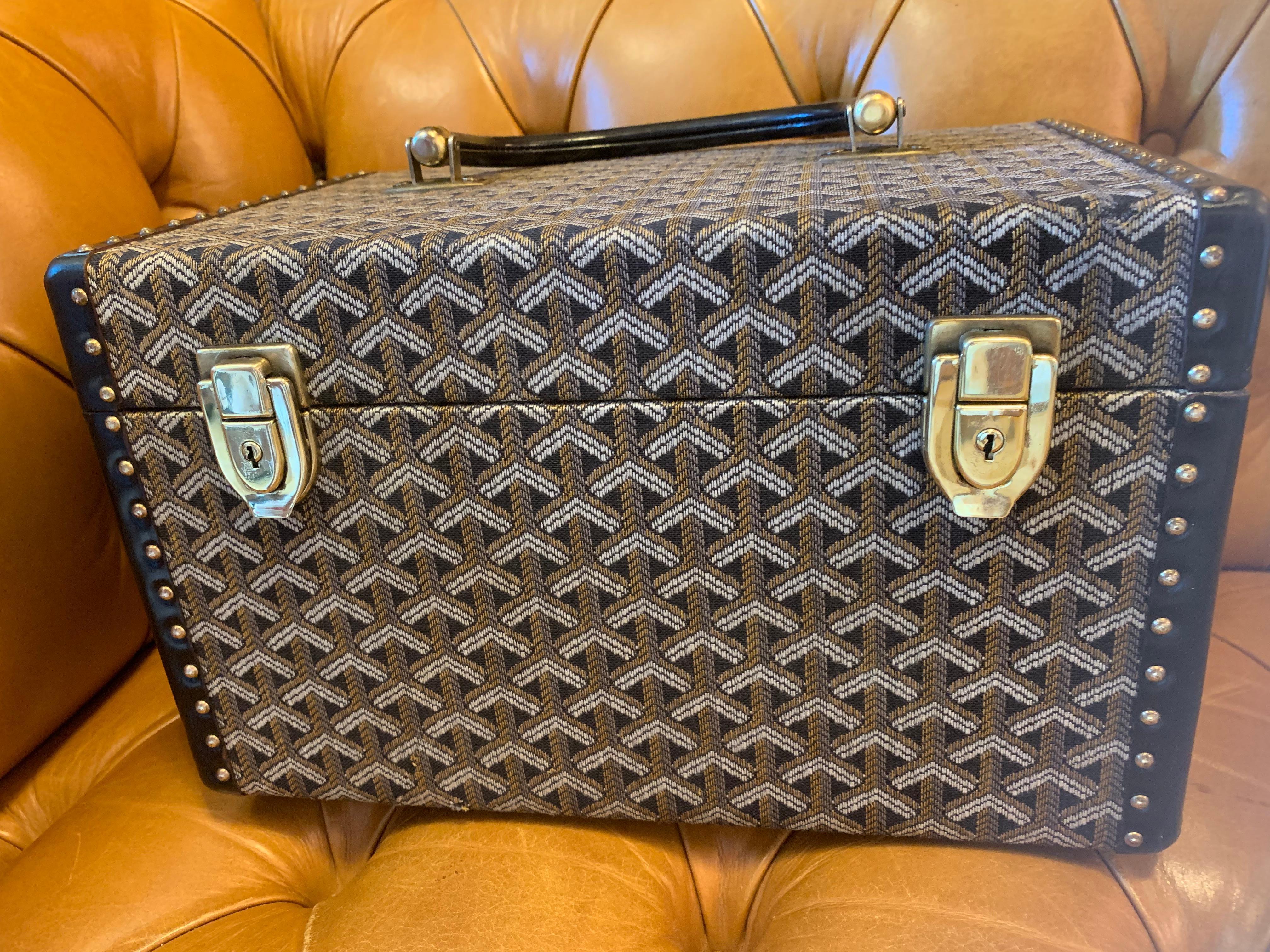 Goyard Jewelry Case, Goyard Trunk, Goyard Train Case, Goyard Beauty Case 12