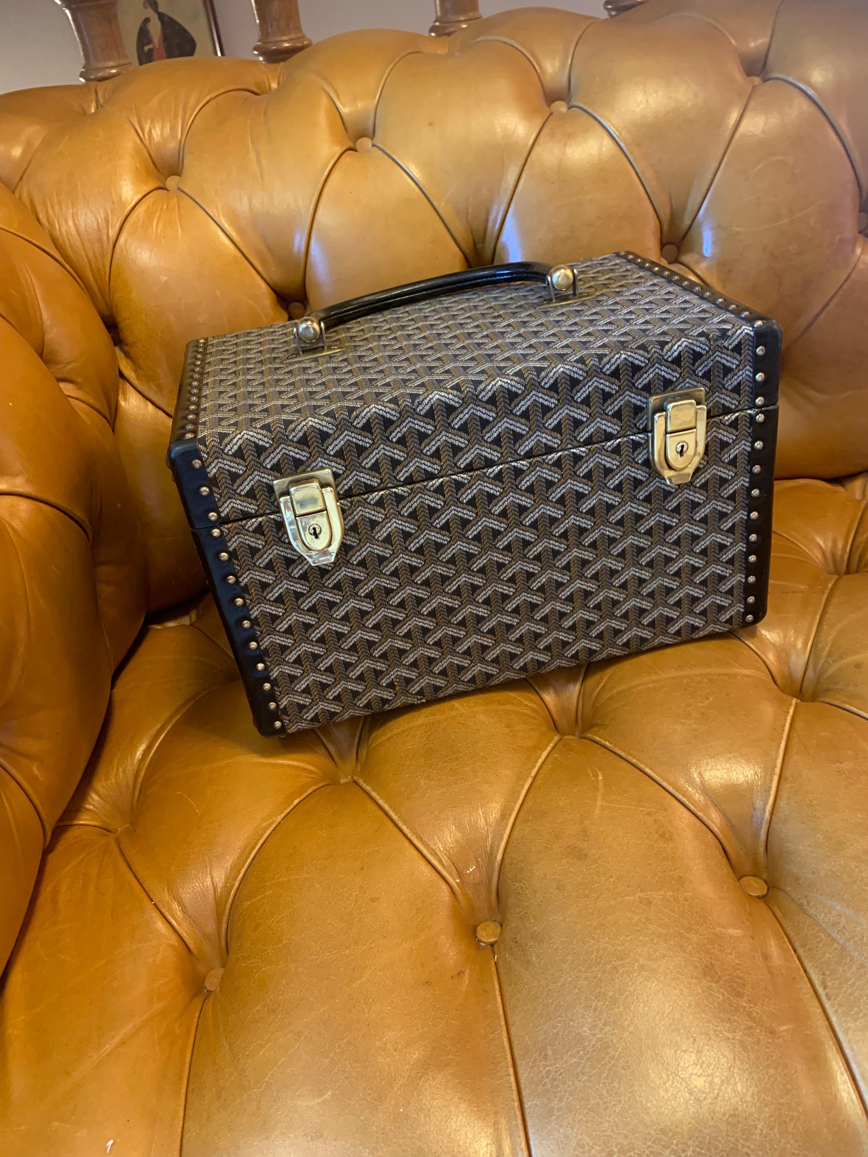Goyard Jewelry Case, Goyard Trunk, Goyard Train Case, Goyard Beauty Case 14