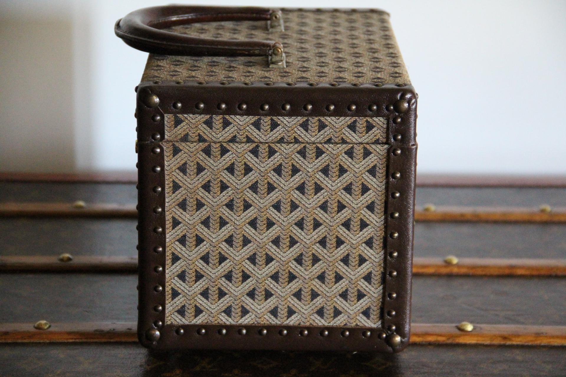 Étui à bijoux Goyard, malle Goyard, étui à trains Goyard, étui à beauté Goyard en vente 1