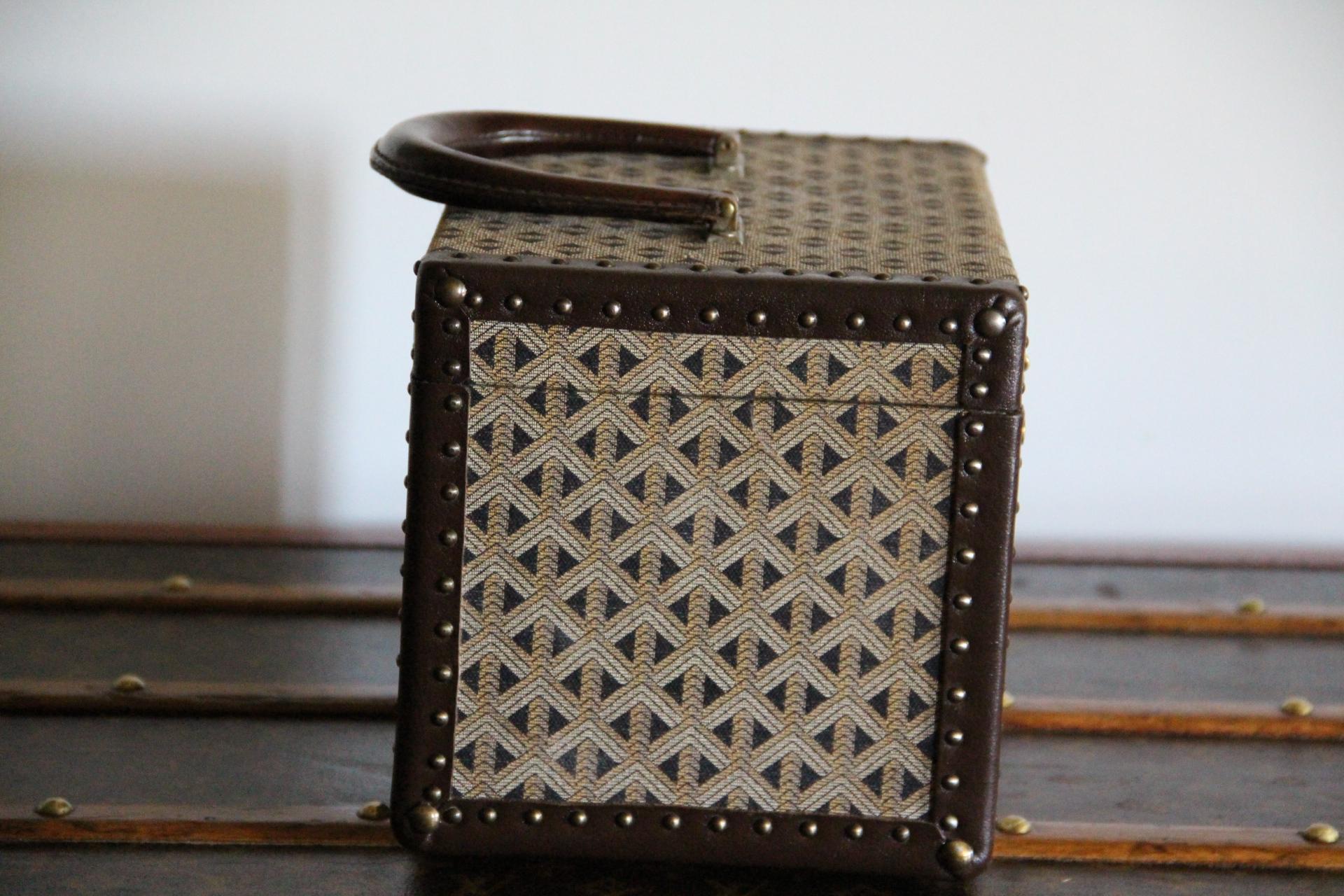 Étui à bijoux Goyard, malle Goyard, étui à trains Goyard, étui à beauté Goyard en vente 3
