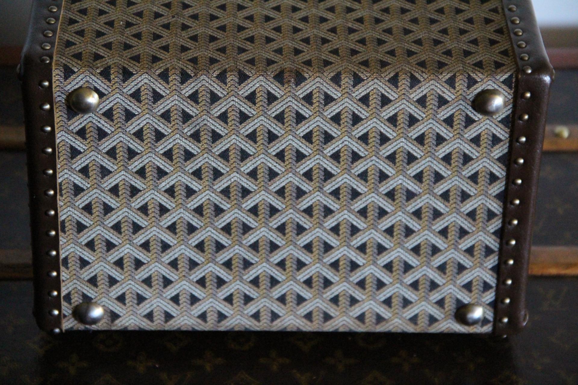 Étui à bijoux Goyard, malle Goyard, étui à trains Goyard, étui à beauté Goyard en vente 4