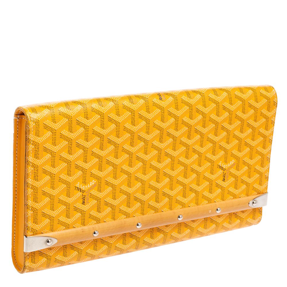 goyard yellow wallet