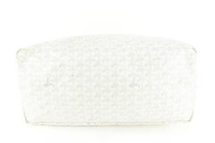 Goyard Large White Chevron St Louis GM Tote with Pouch 99gy516s