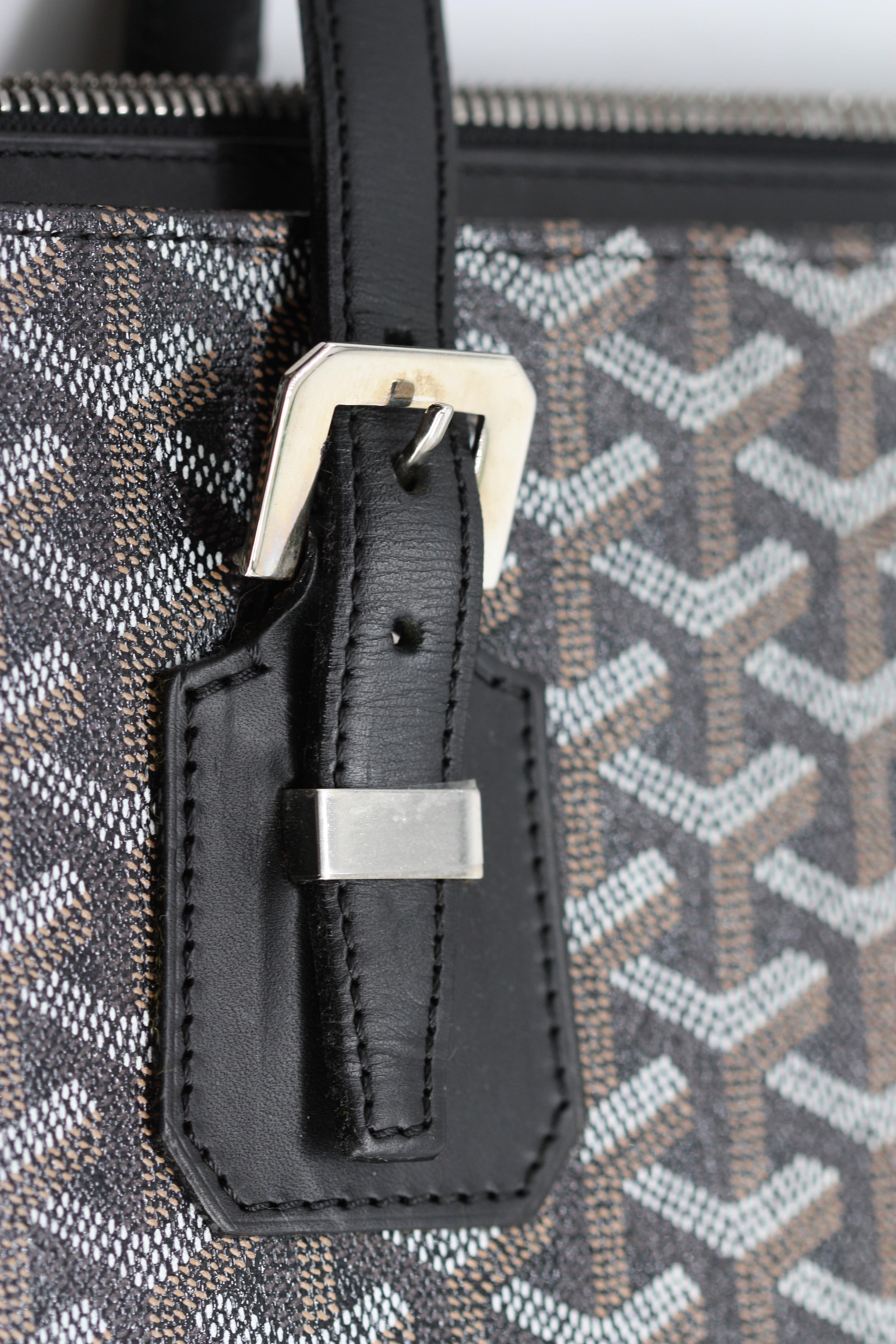 

Goyard Leather and Canvas Shoulder, New
Signed E. Goyard Honore Paris. XXX