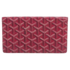 Portafoglio lungo in pelle Goyard Rosso