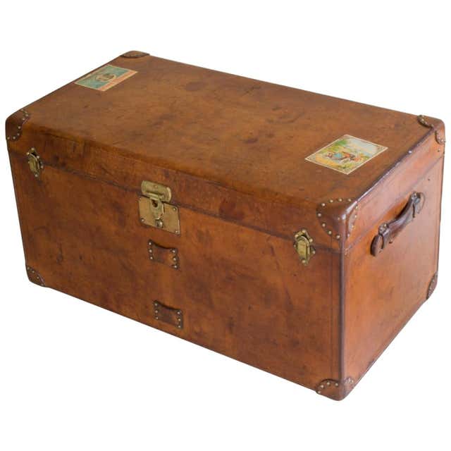 Antique Au Départ Steamer Trunk, France, 1910s For Sale at 1stDibs | au ...