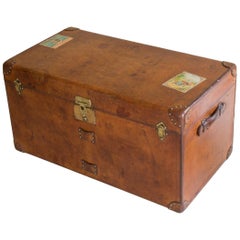 Antique 20th Century Leather Goyard Suitcase, Paris, circa 1930 at 1stDibs   goyard briefcase peaky blinders, vintage goyard luggage, goyard suitcase  vintage