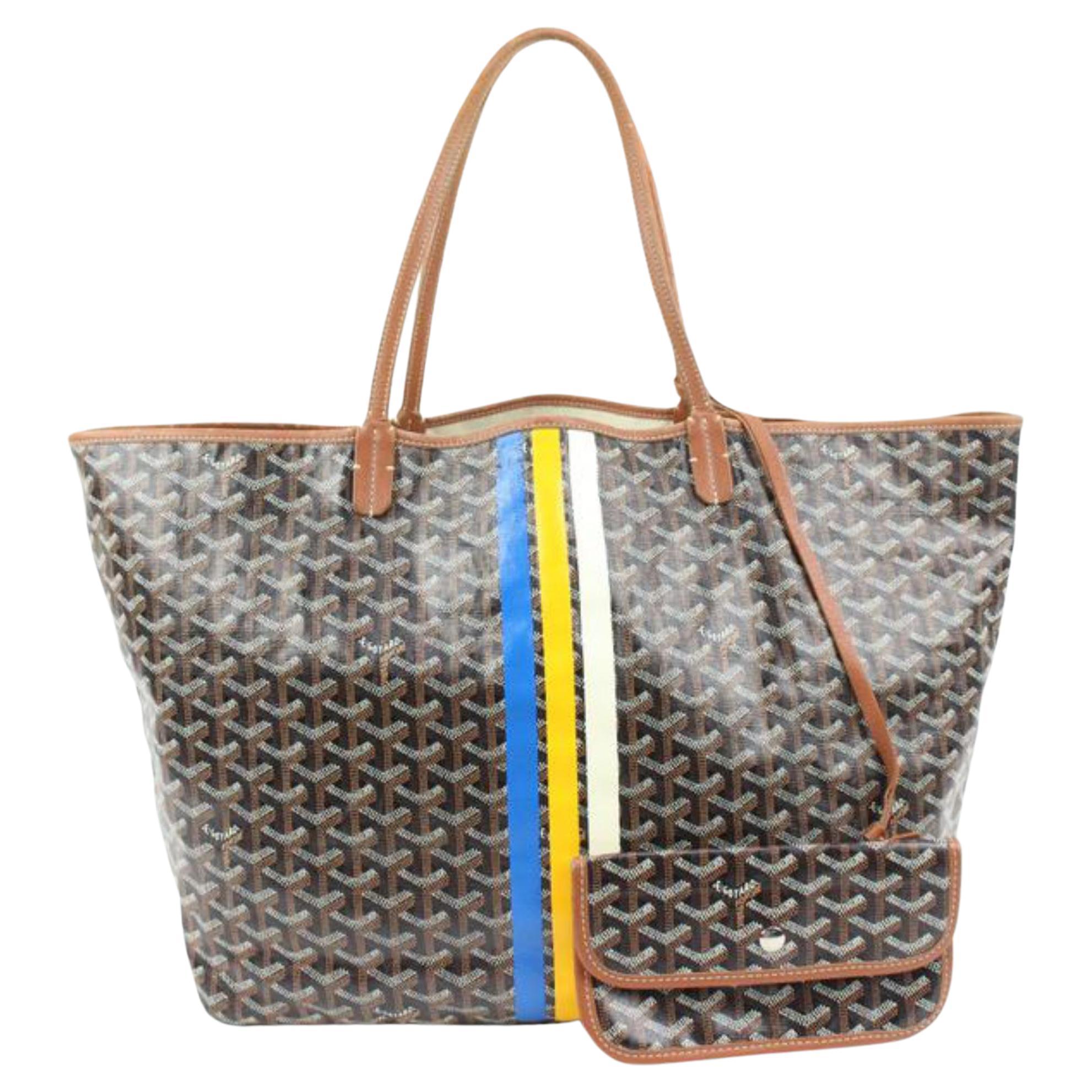 goyard black and tan tote