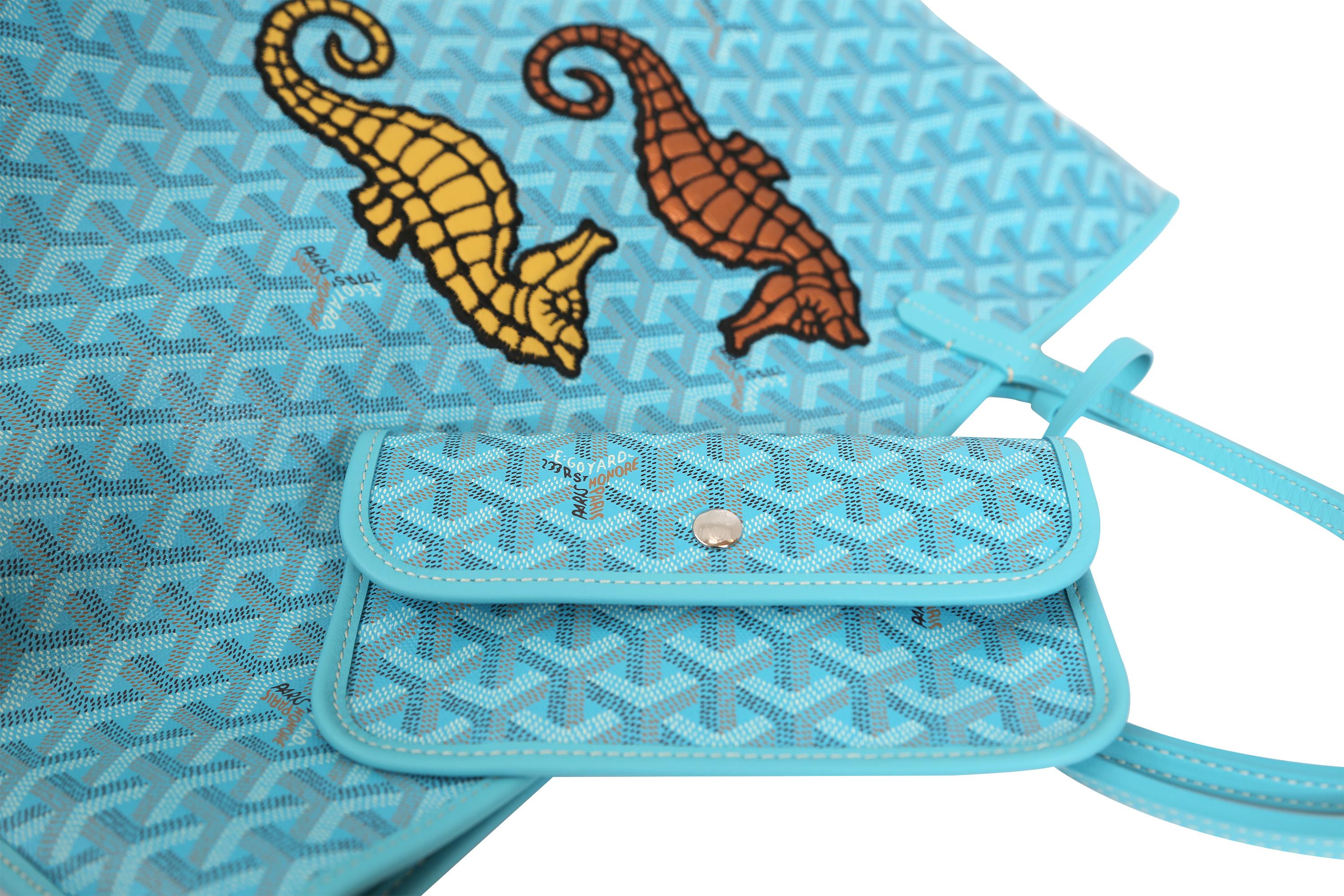 Goyard Limited Edition Turquoise St Louise Seahorses 1