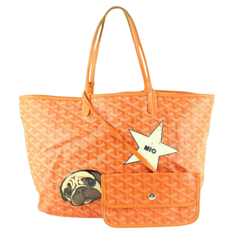 Goyard Limited Orange Chevron St Louis Tote with Pouch 69gy629s For Sale at  1stDibs