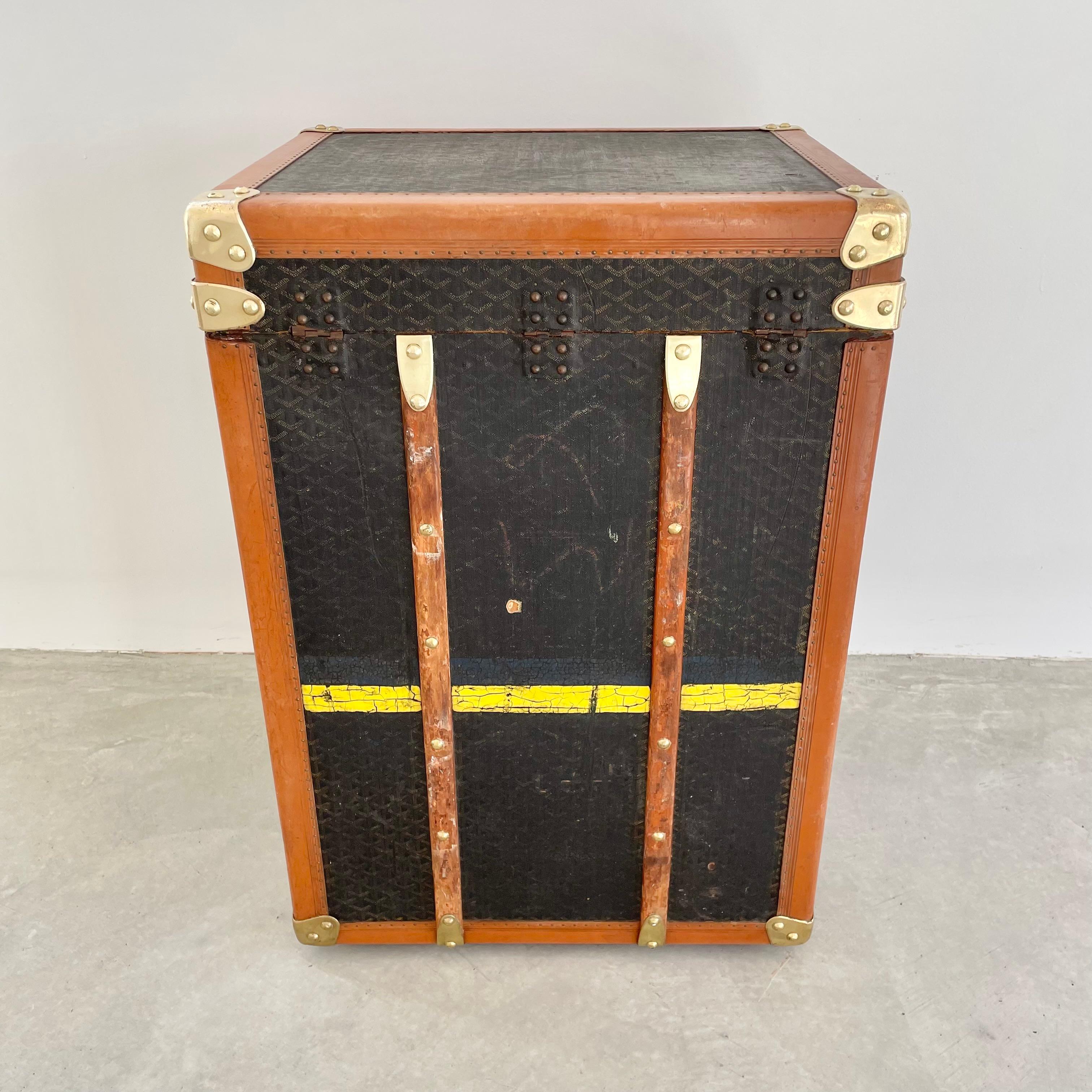 Mid-Century Modern Goyard Lingerie Trunk, 1920s France For Sale