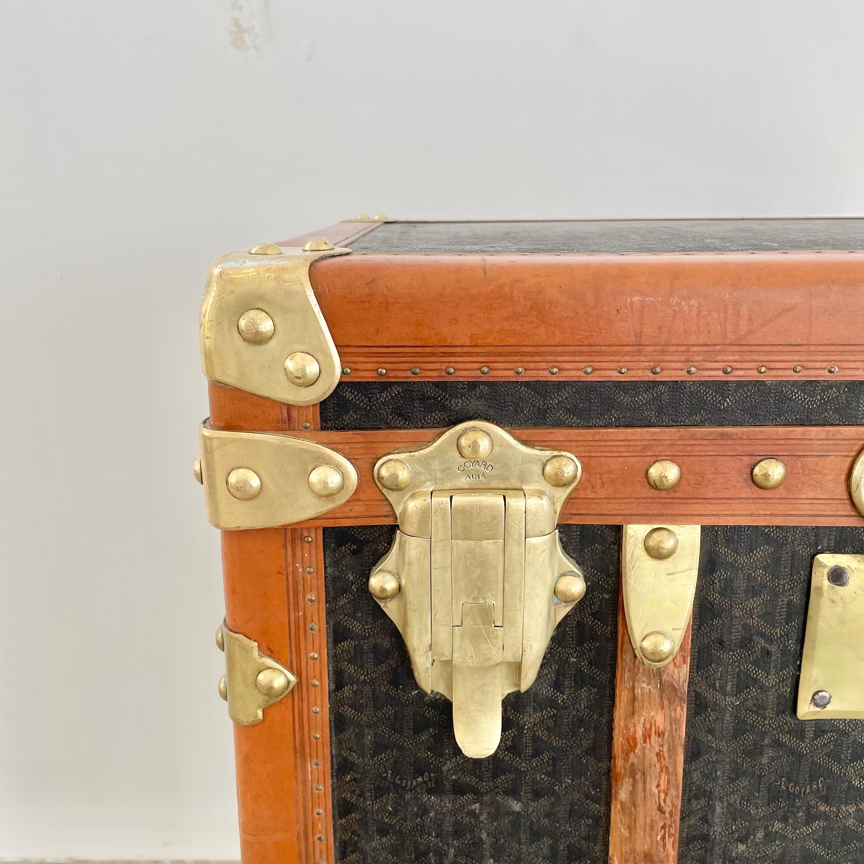 Early 20th Century Goyard Lingerie Trunk, 1920s France For Sale