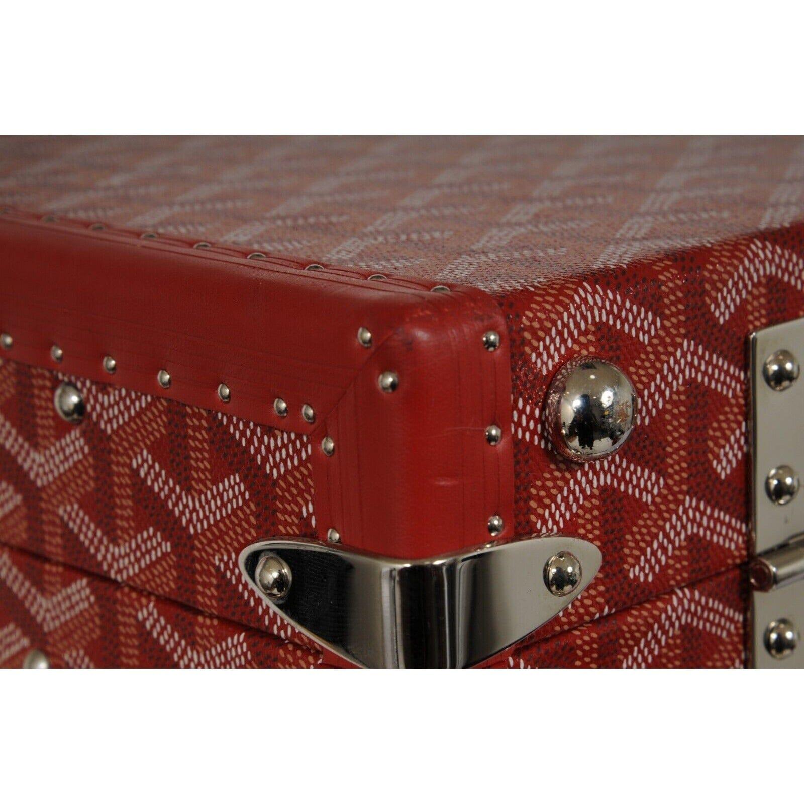 Women's or Men's Goyard Manoir GM Red Briefcase Travel Computer Trunk Bag Luggage Travel Carry On For Sale