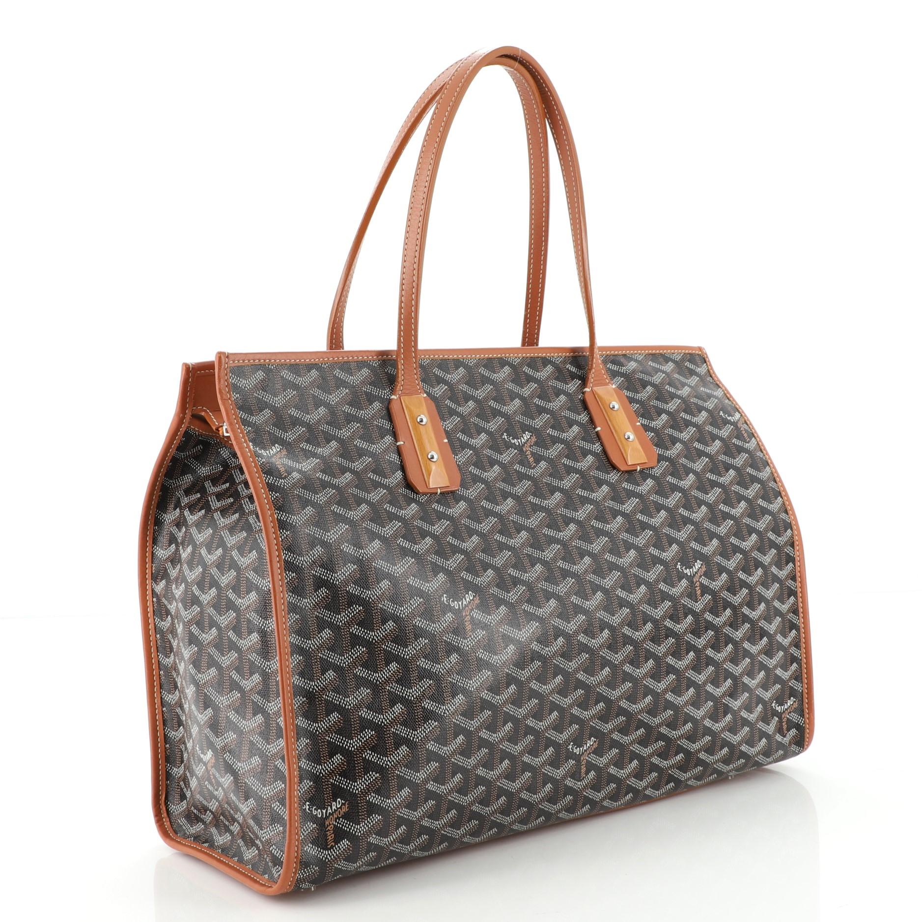 Black Goyard Marquises Bag Coated Canvas