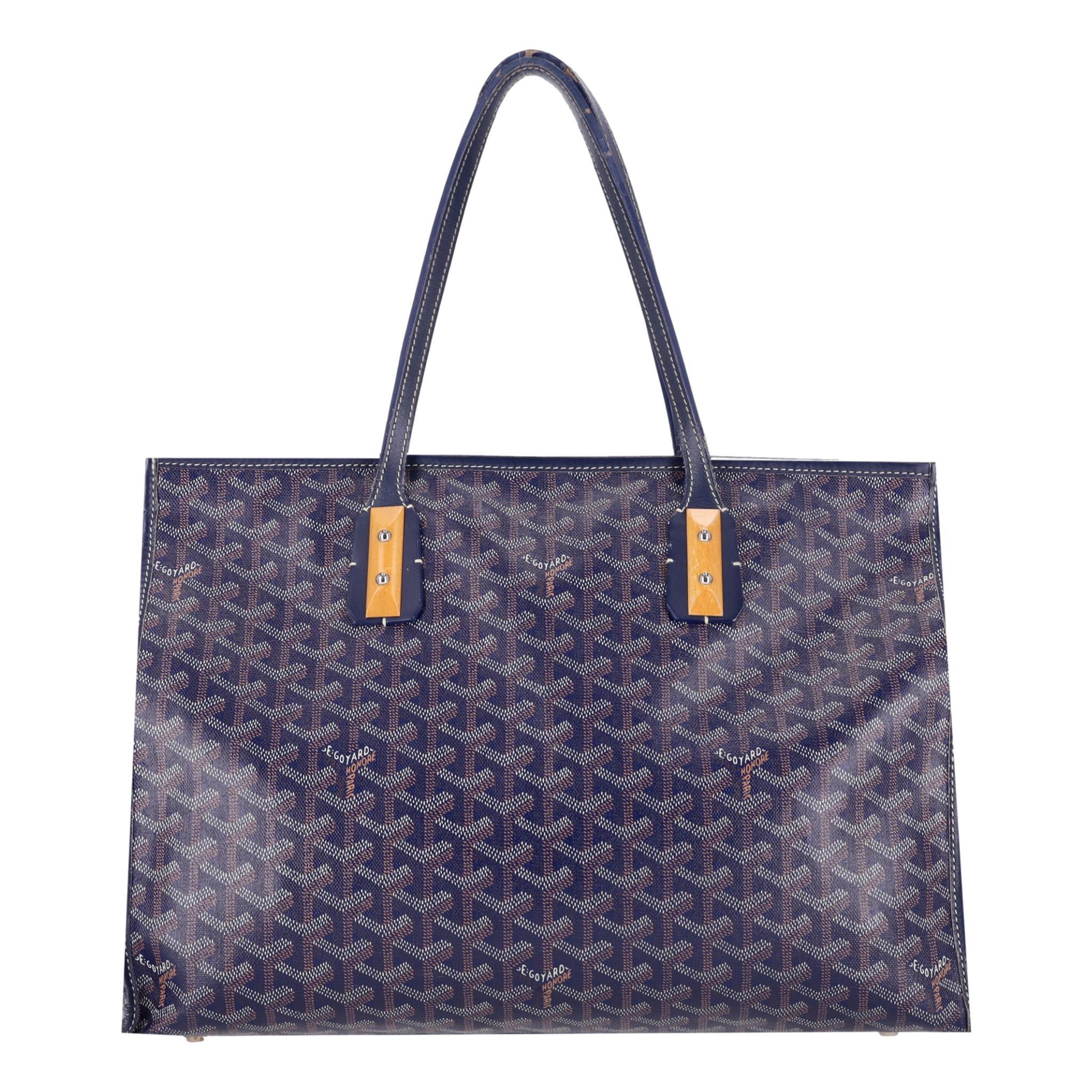 Goyard Marquises Goyardine Coated Canvas Tote Bag In Fair Condition For Sale In London, GB