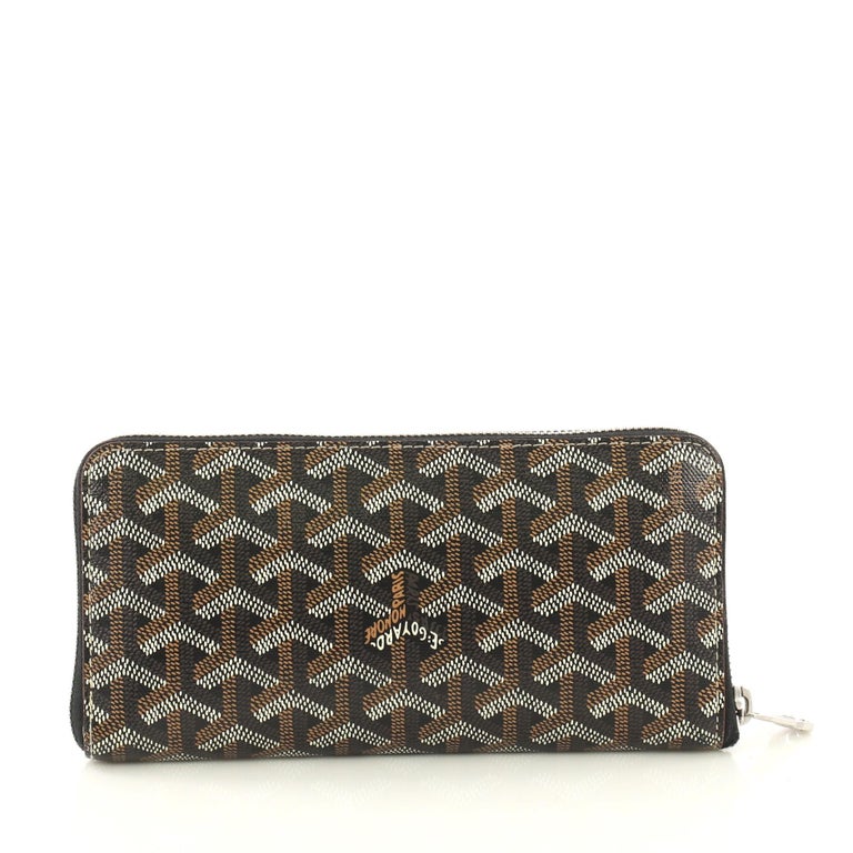 Goyard Matignon Zip-Around Wallet Coated Canvas with Leather at 1stDibs ...