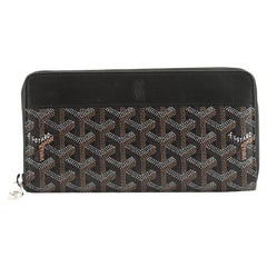 Goyard Matignon Zip-Around Wallet Coated Canvas With Leather