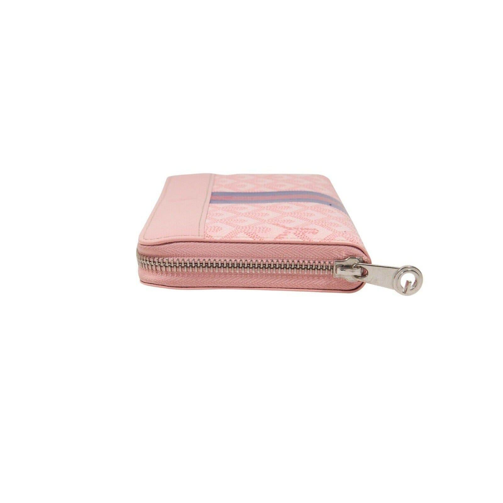 Goyard Matignon Zip Long Wallet Sakura Pink Multi Pocket Card Holder Clutch File en vente 2
