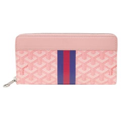 Goyard Matignon Zip Portafoglio lungo Sakura Rosa Multi Pocket Card Holder Clutch File
