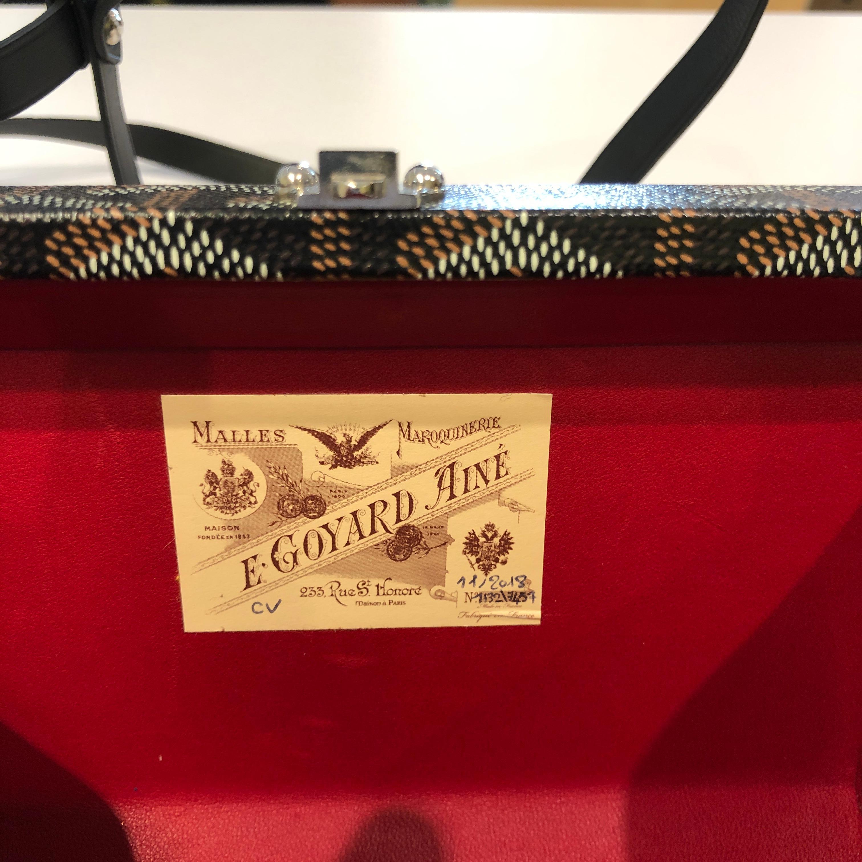 Women's or Men's Goyard Minaudiere Bag Coated Canvas