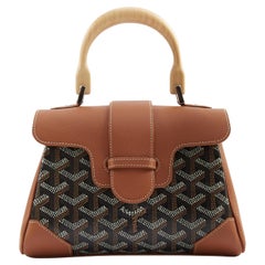 Goyard Mini Saigon Souple Bag in Black & Tan