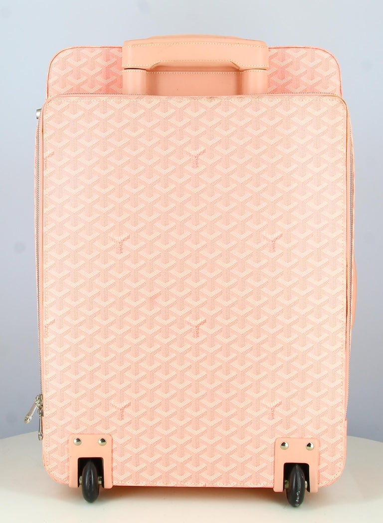 Goyard Monogram Pink Suitcase with Ken profile at 1stDibs