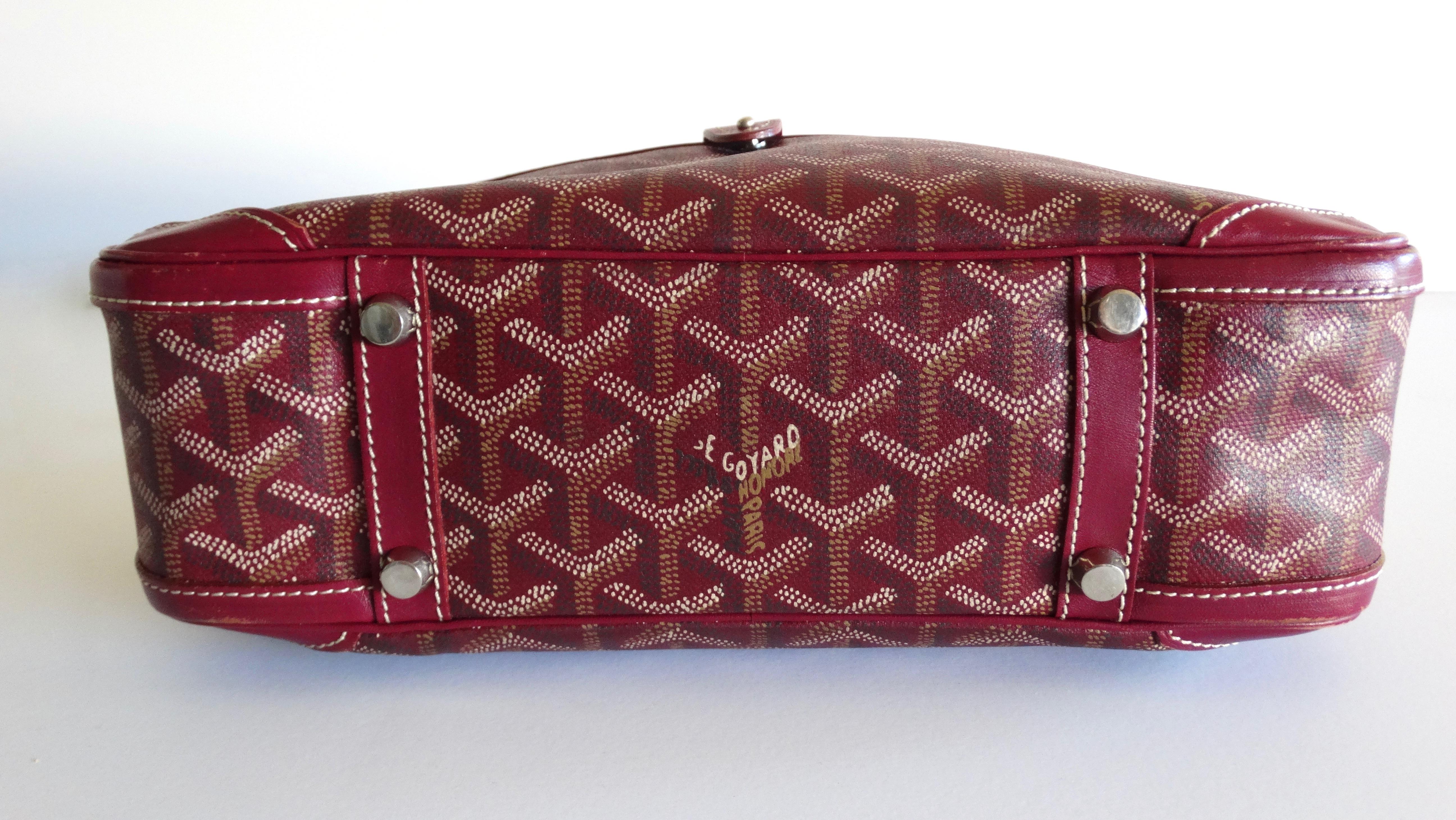 Goyard Monogram Red Canvas St. Jeanne PM Bowling Bag 3